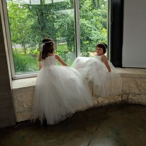 Tulle and Lace Flower girl Dress 6t